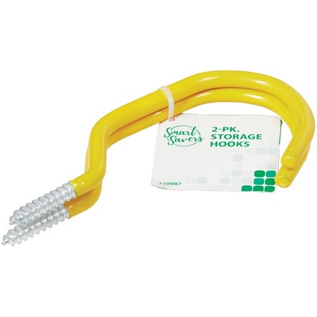 Smart Savers Screw-In Vinyl Coated Large Storage Hook 820420